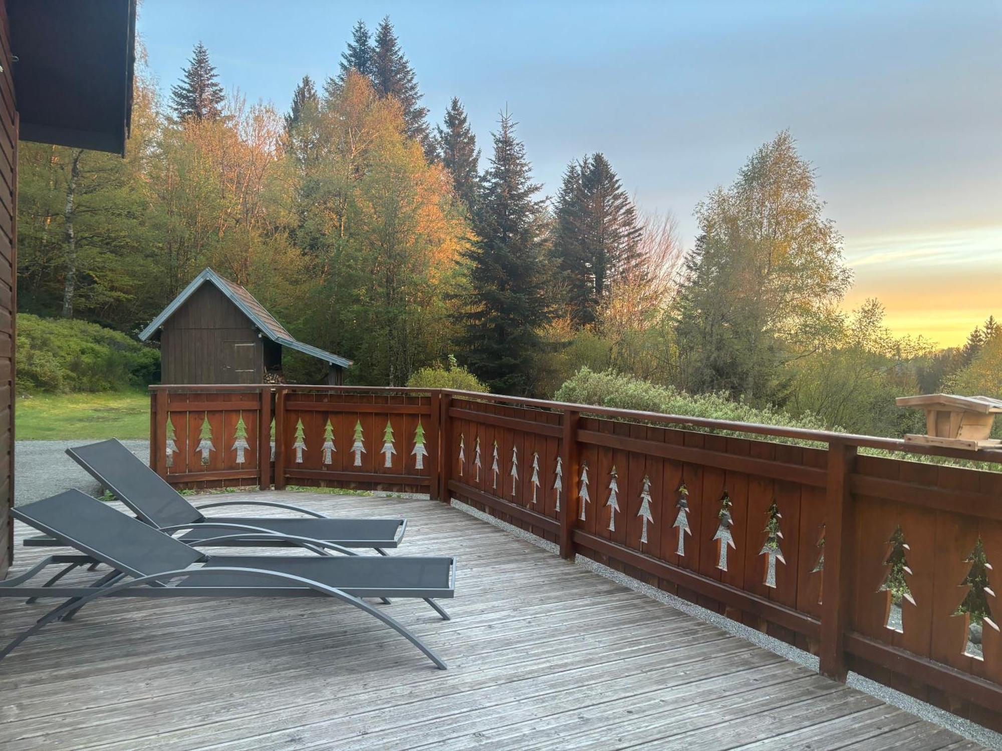 Chalet Avec Jacuzzi Prive, Vue Sur Les Vosges Belfahy Eksteriør bilde