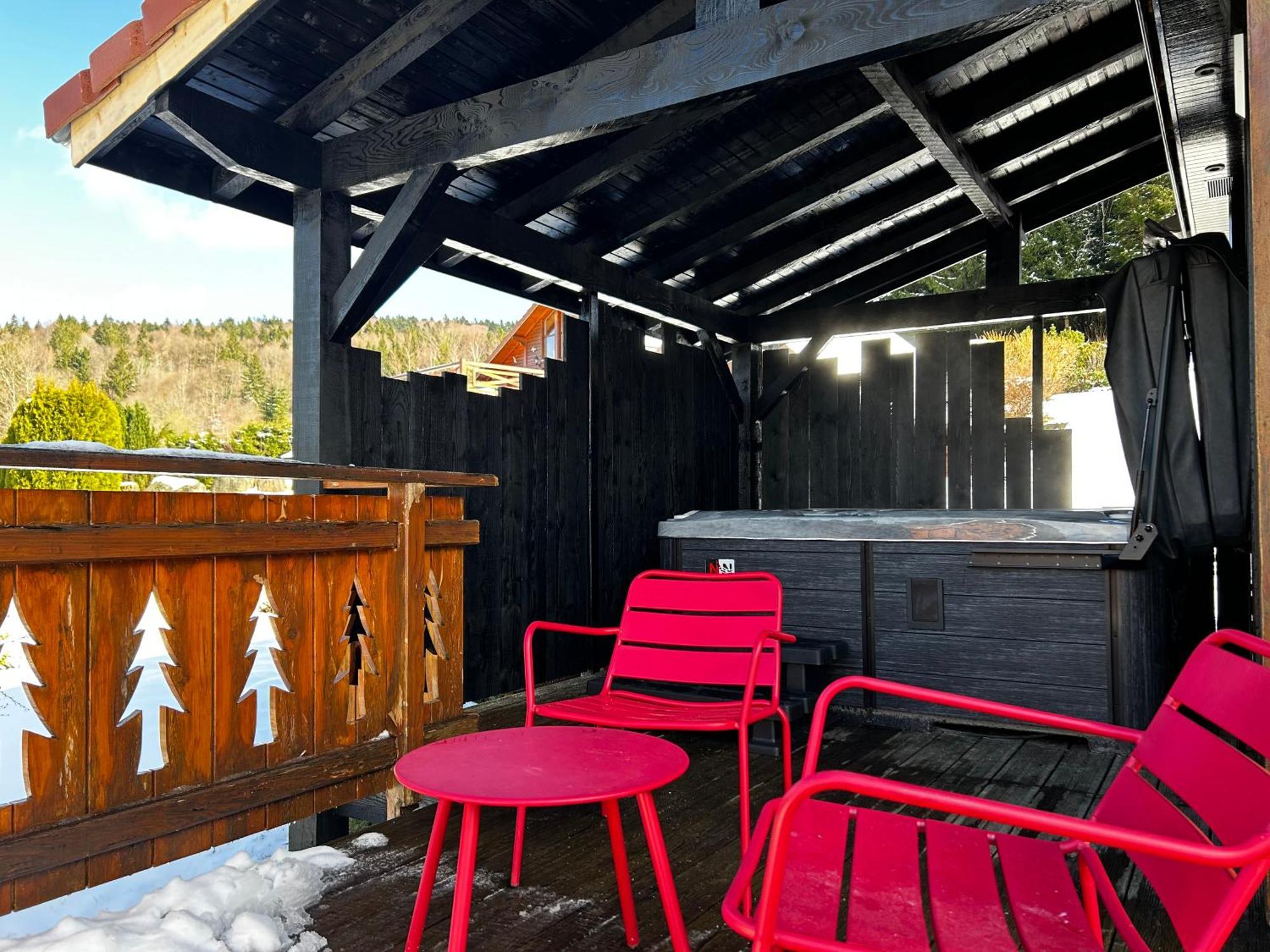 Chalet Avec Jacuzzi Prive, Vue Sur Les Vosges Belfahy Eksteriør bilde